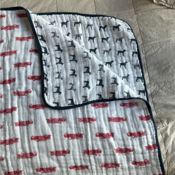 Fire truck/Dalmation Kids Blanket - Picture 2 of 6